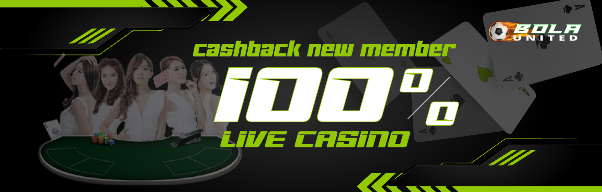 BONUS NEW MEMBER LIVE CASINO 100%