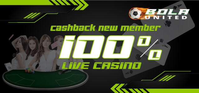 BONUS NEW MEMBER LIVE CASINO 100%