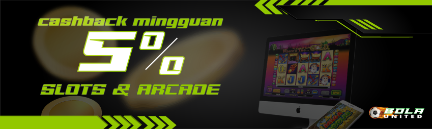 CASHBACK SLOTS ARCADE 5%